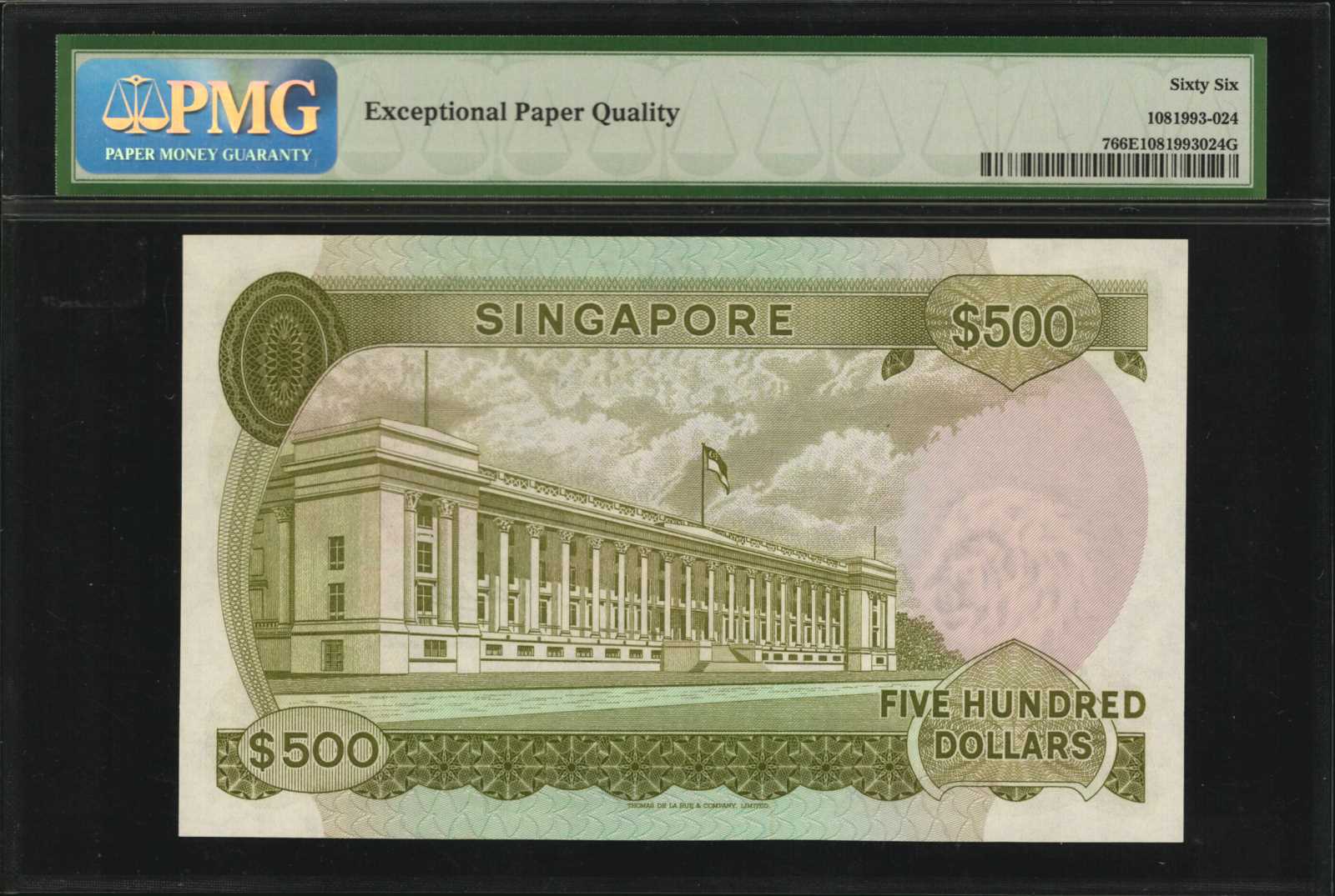 image for: Singapore  500 dollars (B107az)