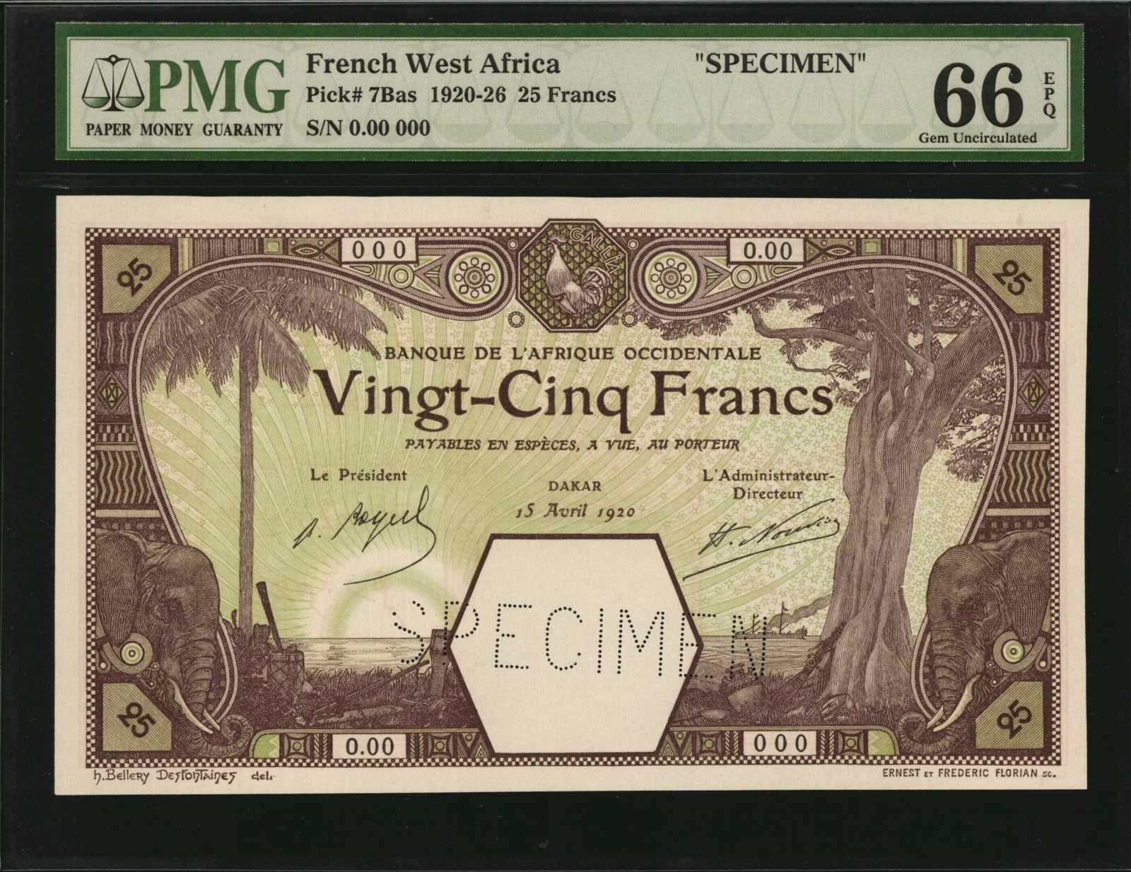 image for: French West Africa  25 francs (B102De2)