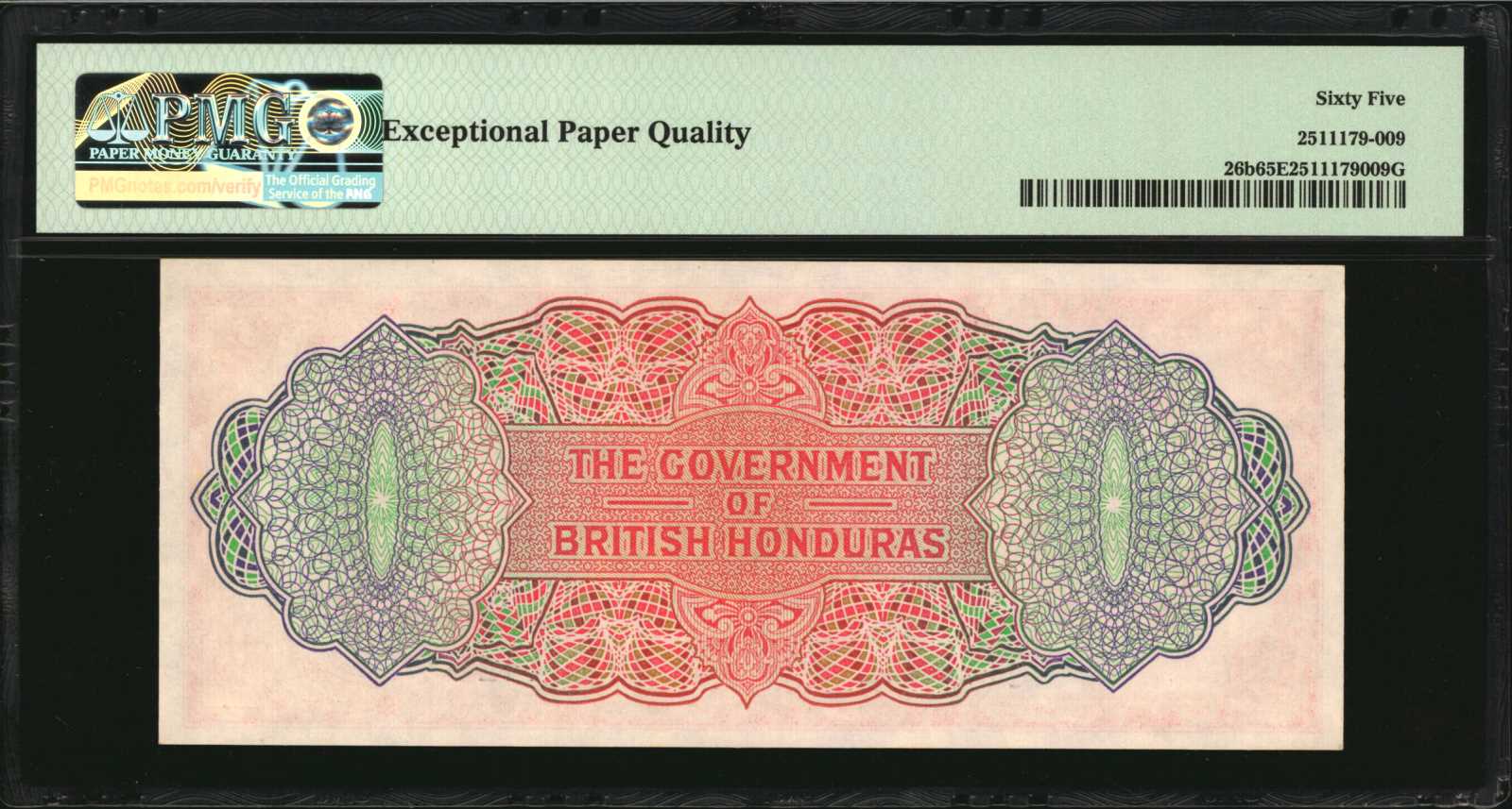 image for: British Honduras  5 dollars (B125as)