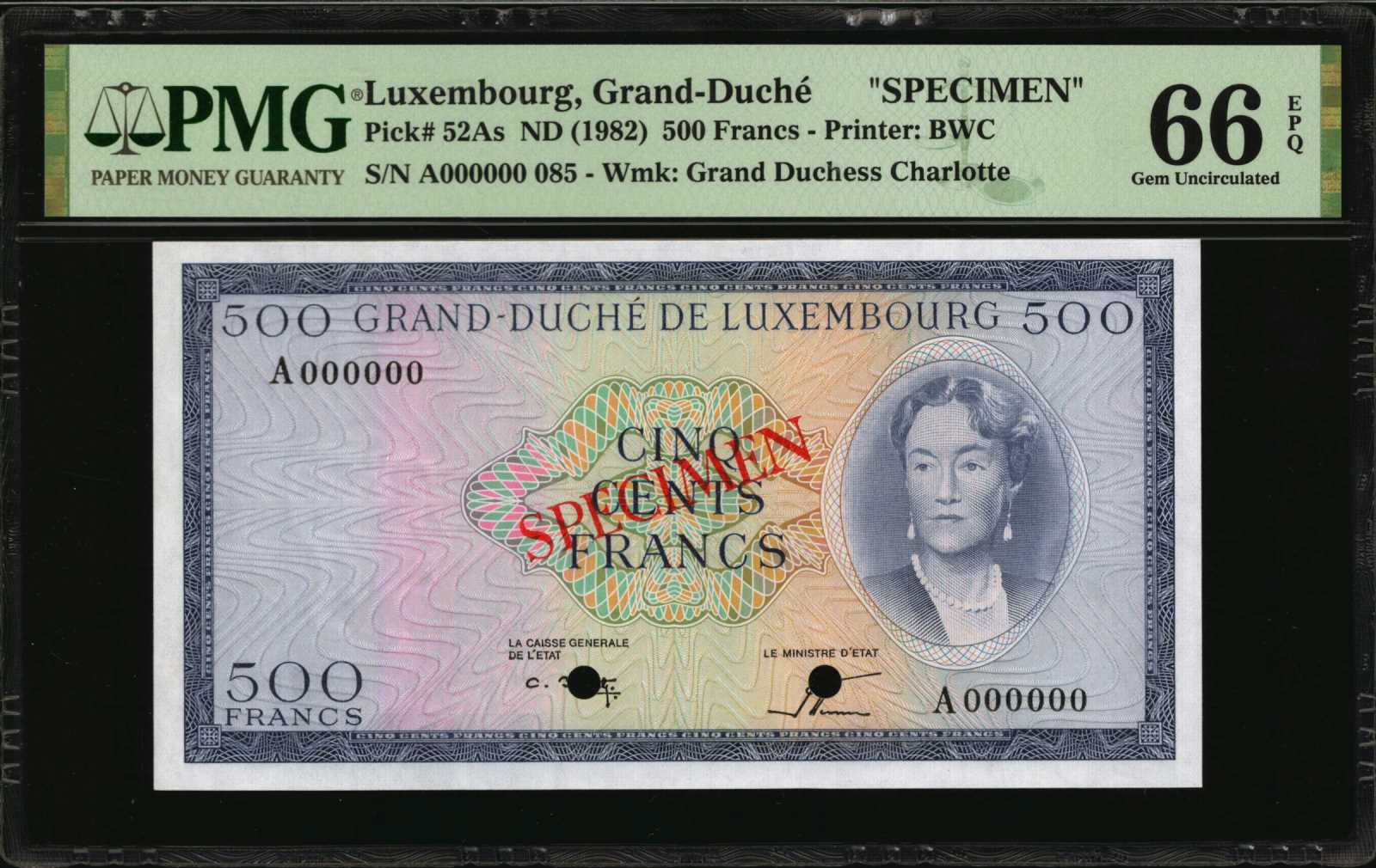 image for: Luxembourg  500 francs(B344a)