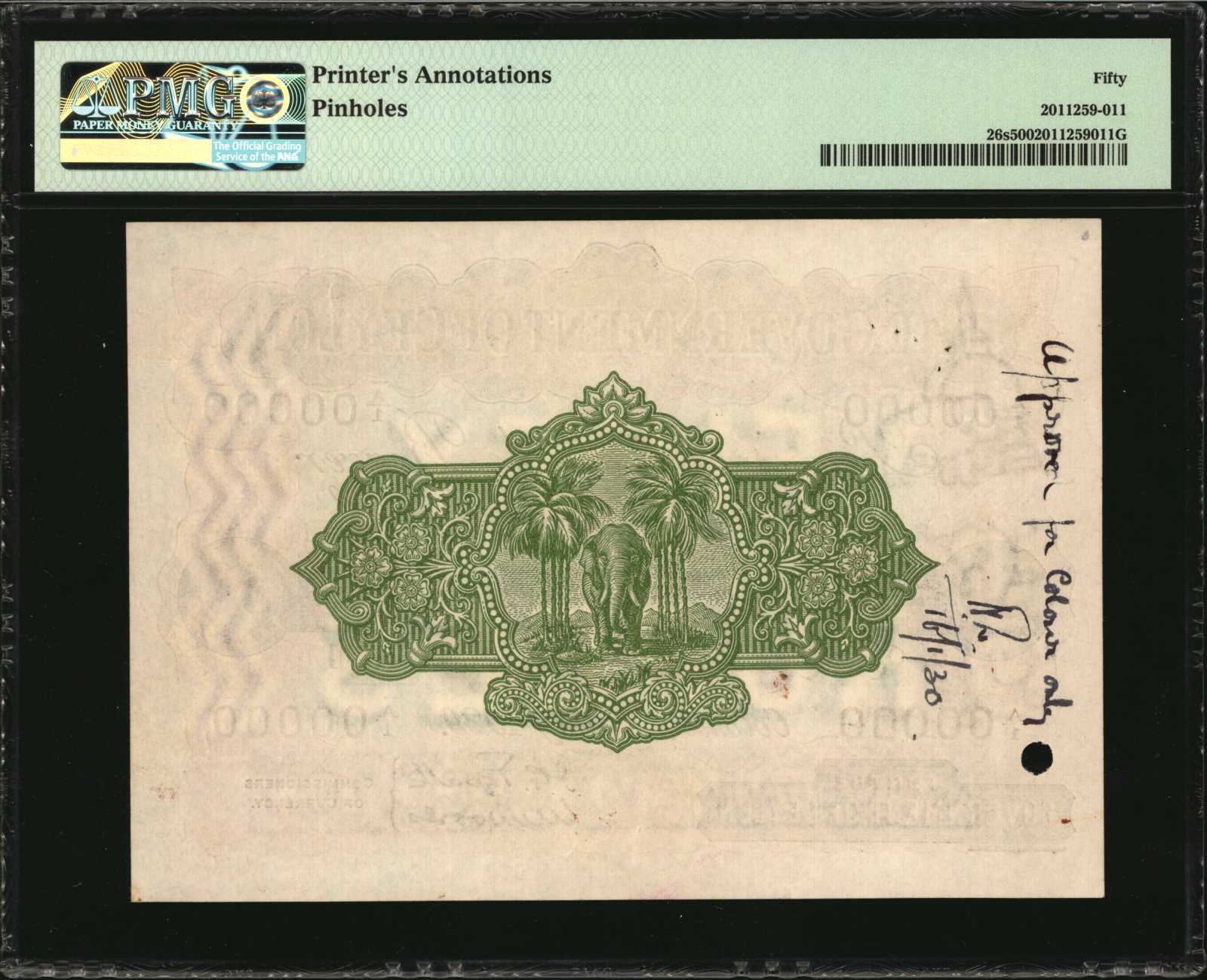 image for: Ceylon  50 rupees (B219a)
