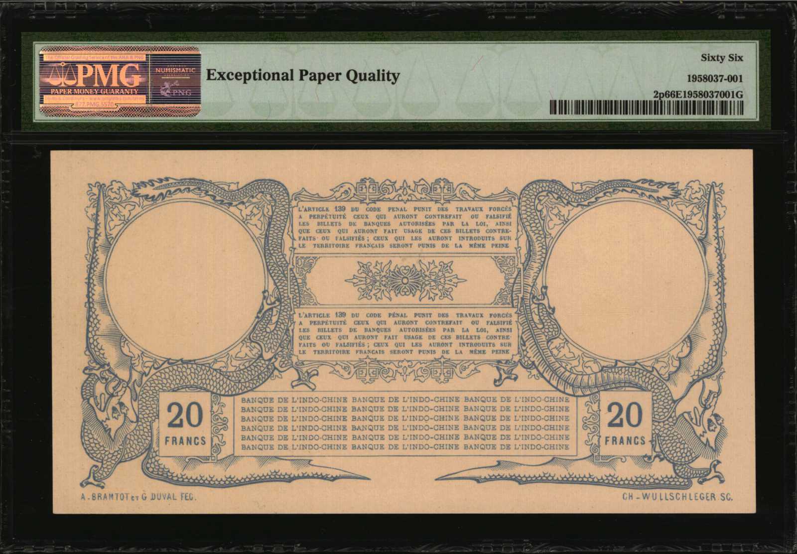 image for: French Somaliland  20 francs (B102b)