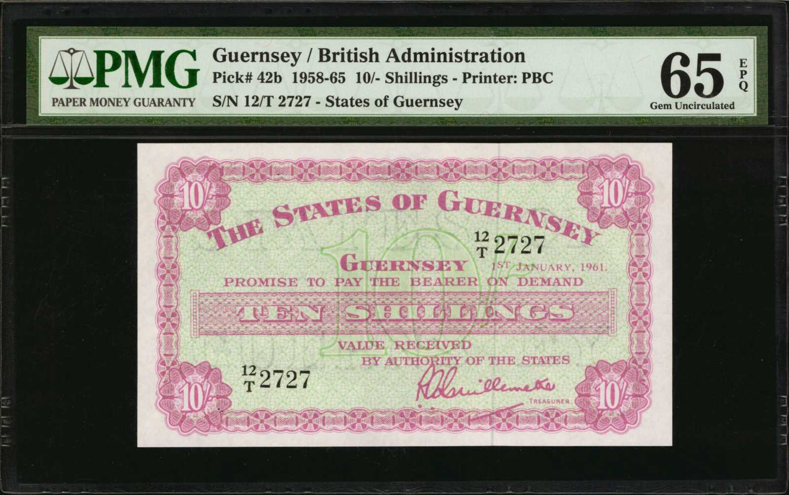 image for: Guernsey  10 shillings(B147h)