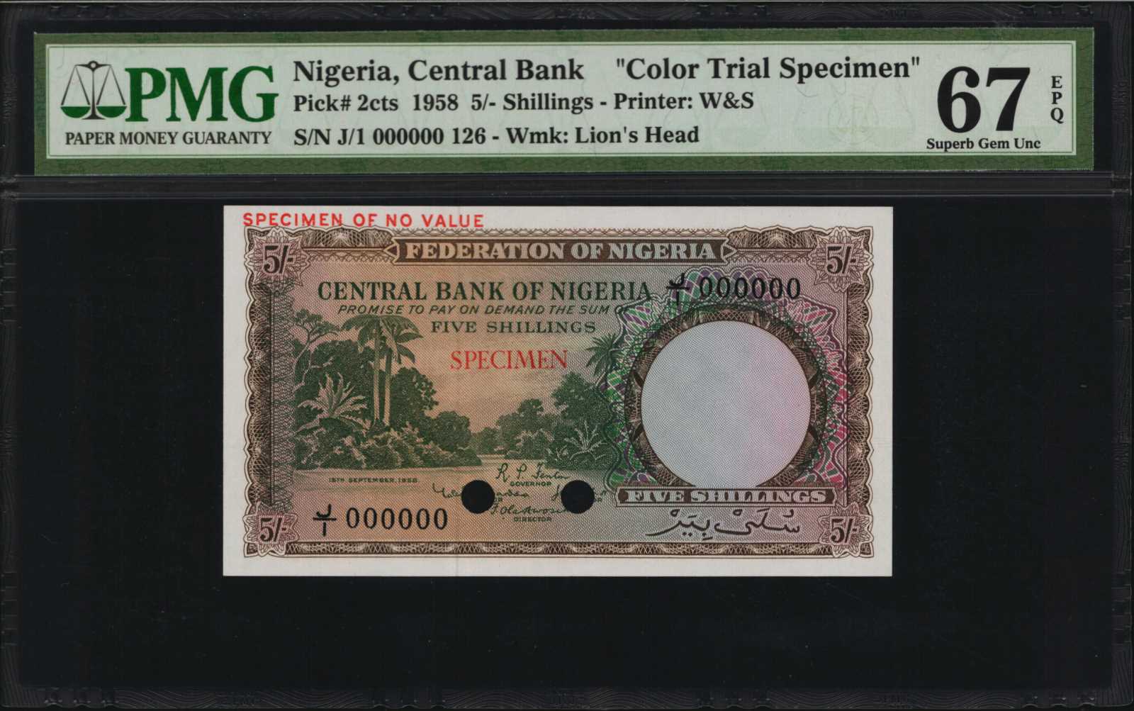 image for: Nigeria  5 shillings (B201as6)