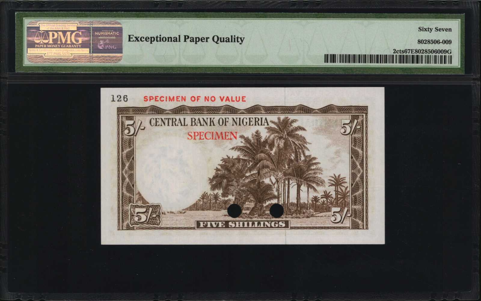 image for: Nigeria  5 shillings (B201as4)