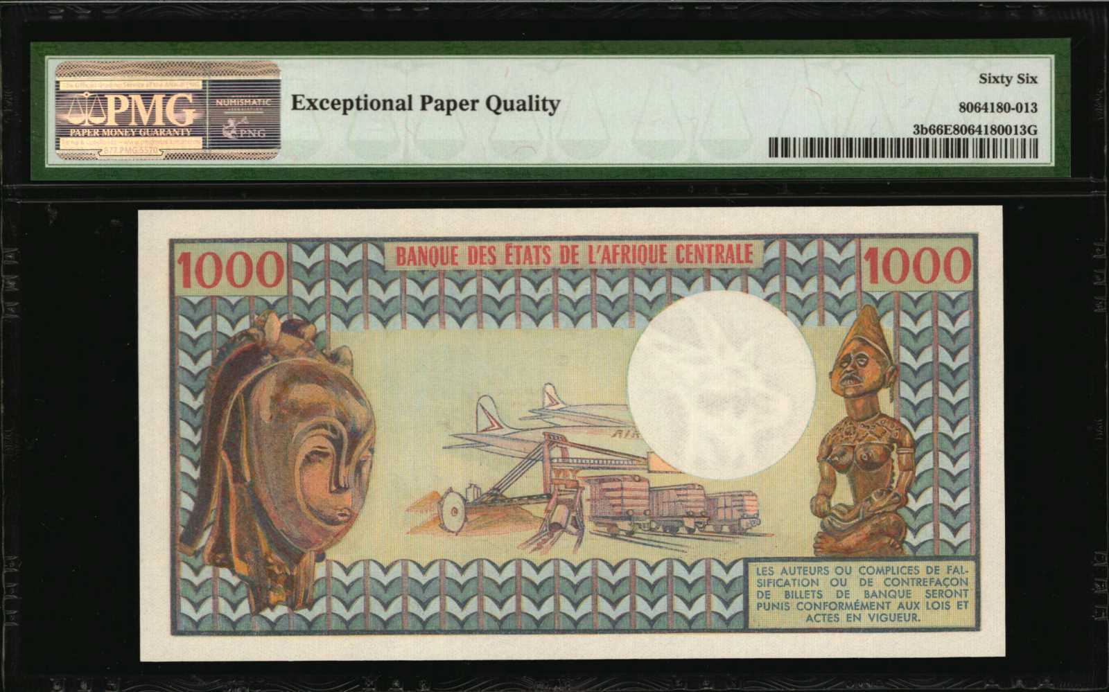 image for: Gabon  1,000 francs (B202es)