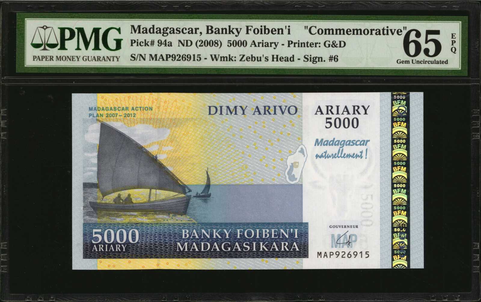 image for: Madagascar  5,000 ariary (B331as)