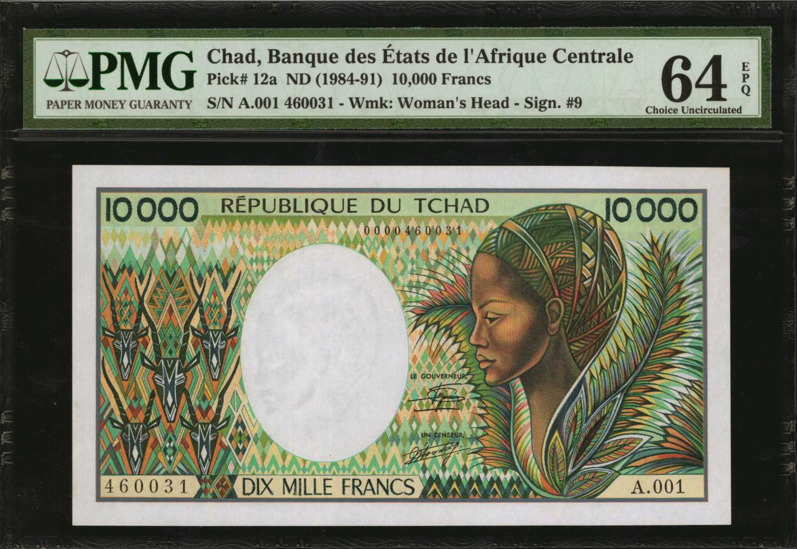image for: Chad  10,000 francs (B212b)