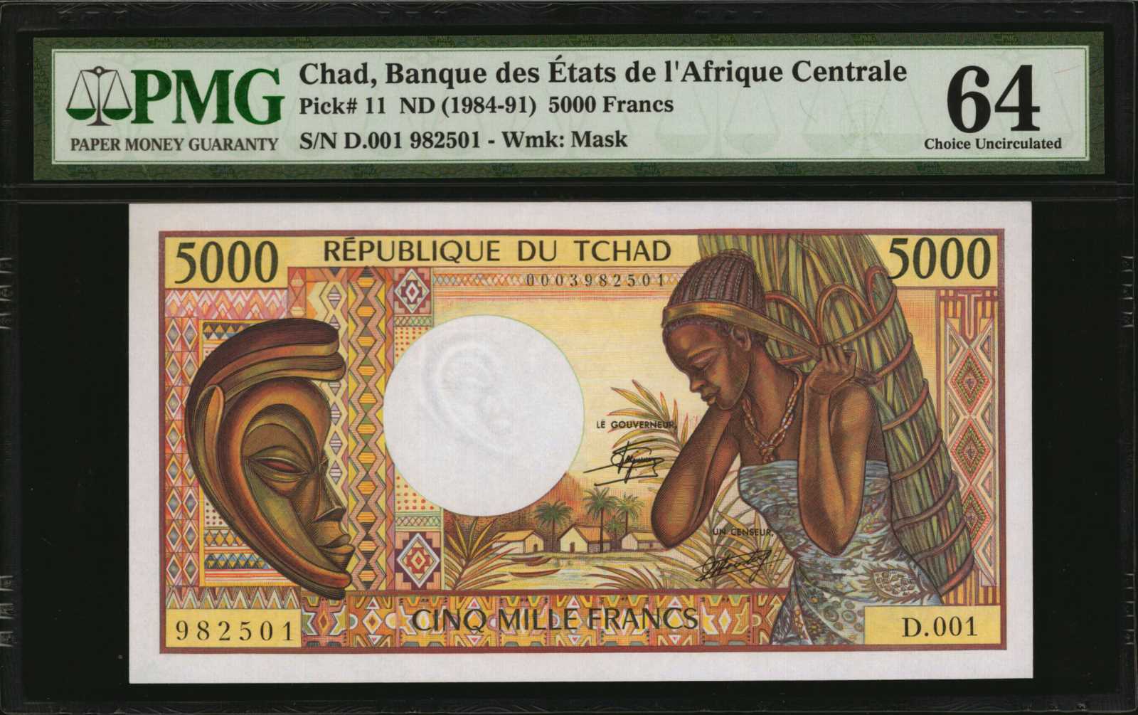 image for: Chad  5,000 francs (B211as1)