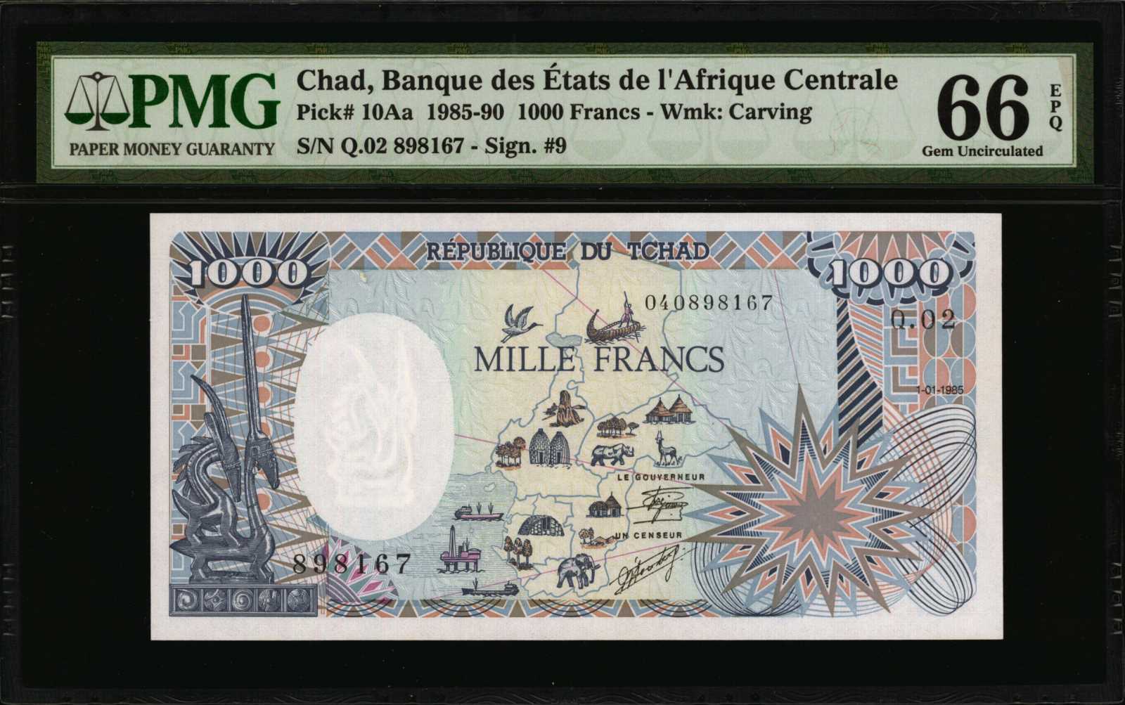 image for: Chad  1,000 francs (B209as)