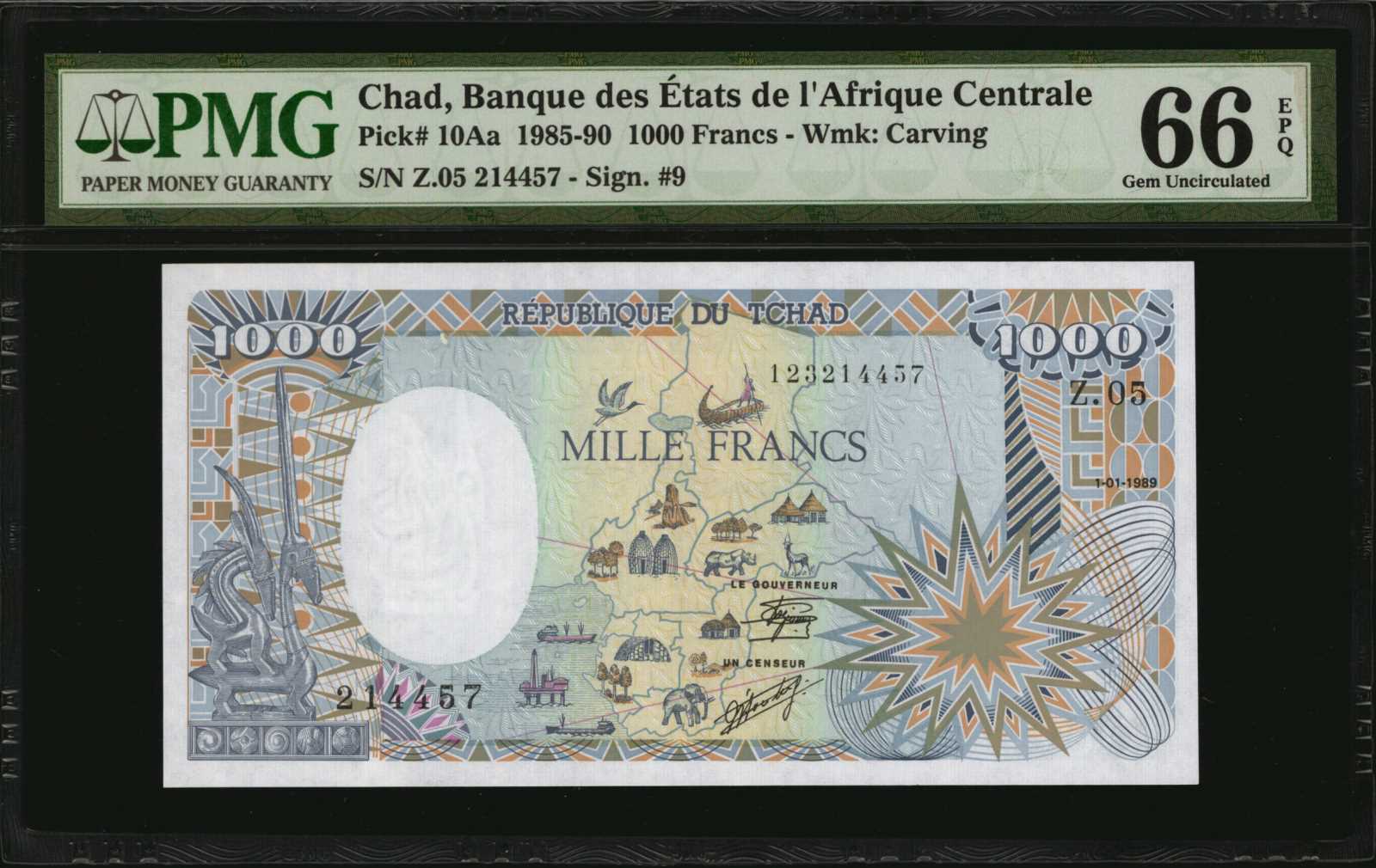 image for: Chad  1,000 francs (B209as)