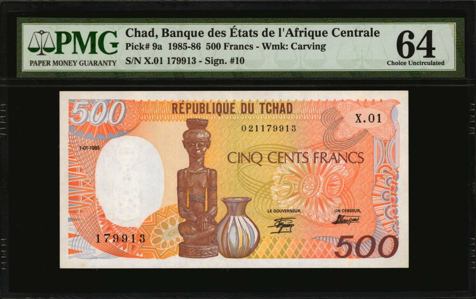 image for: Chad  500 francs (B208c)