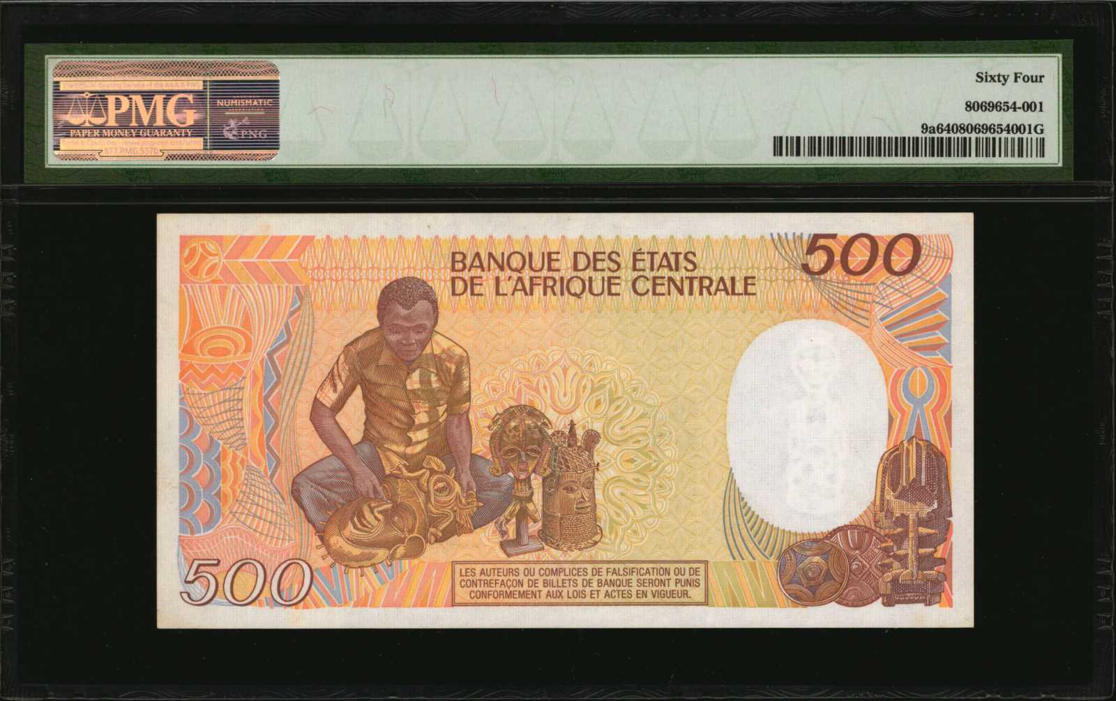 image for: Chad  500 francs (B208a)