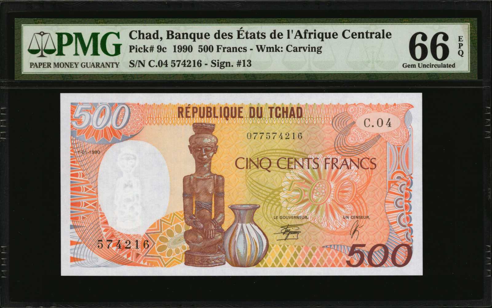 image for: Chad  500 francs (B208d)