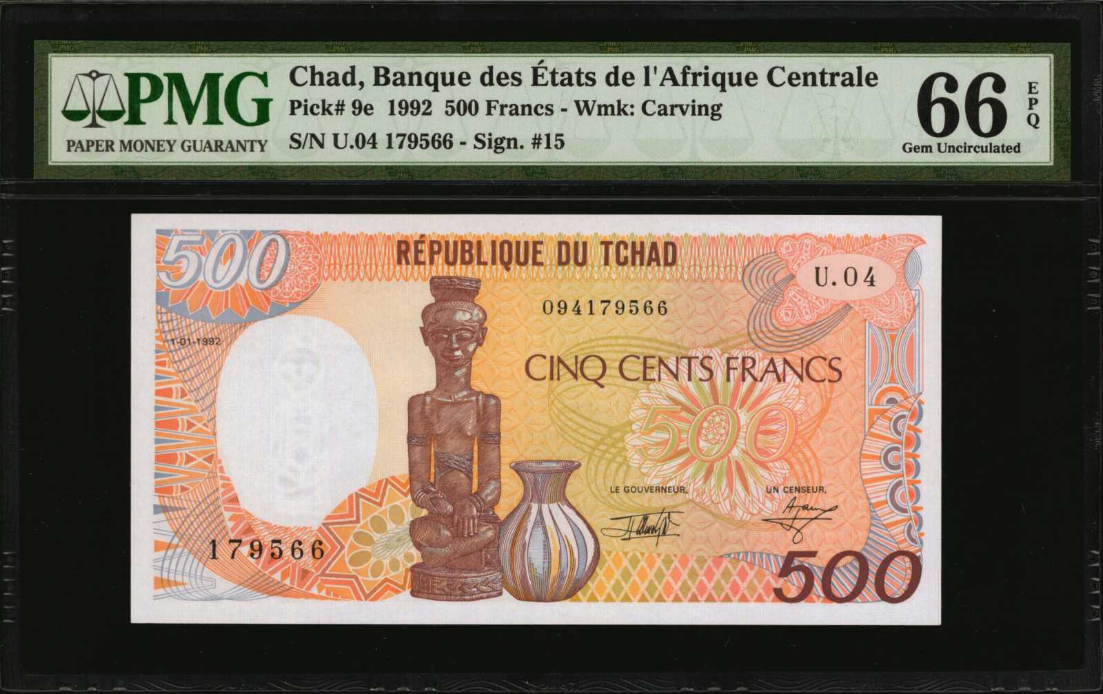 image for: Chad  500 francs (B208e)