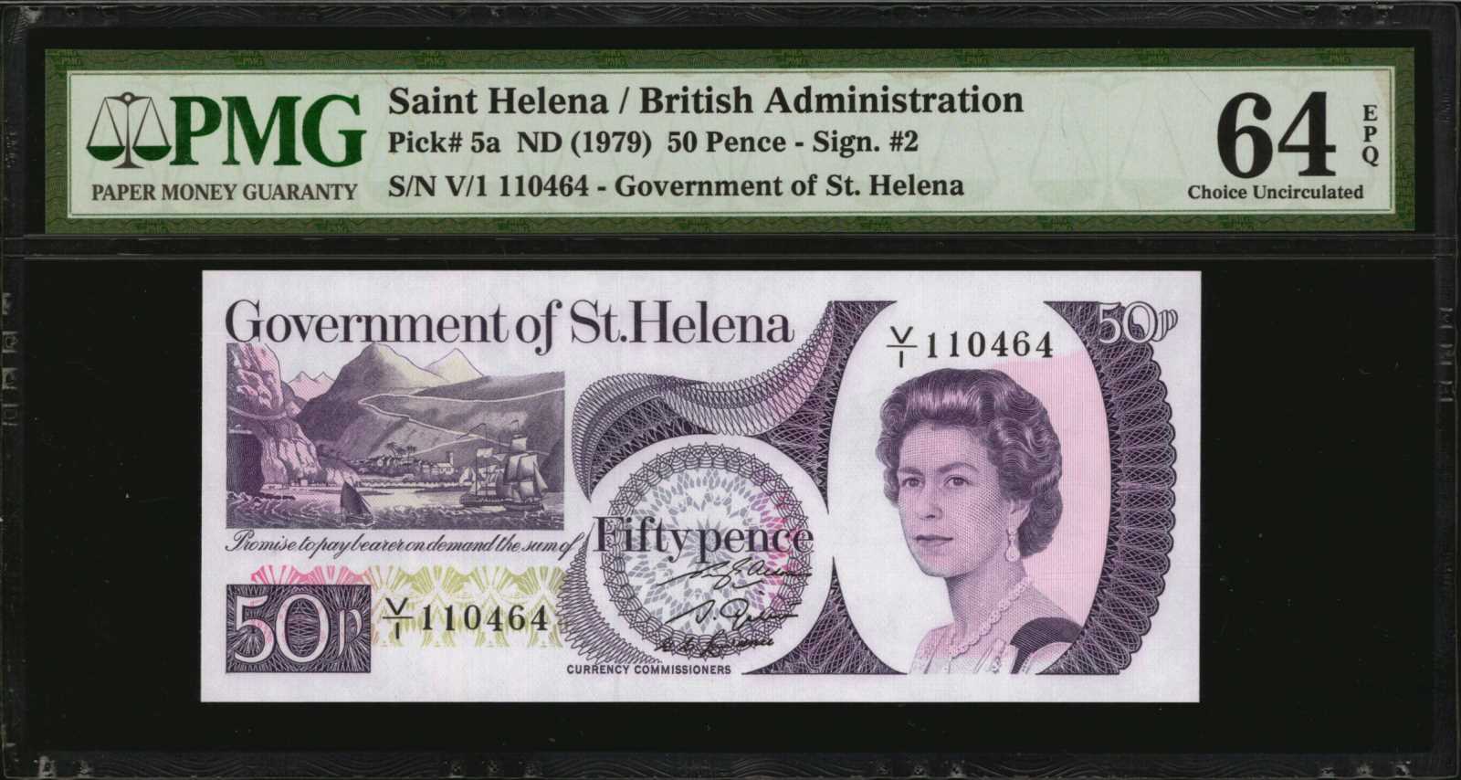 image for: Saint Helena  50 pence (B301ap)