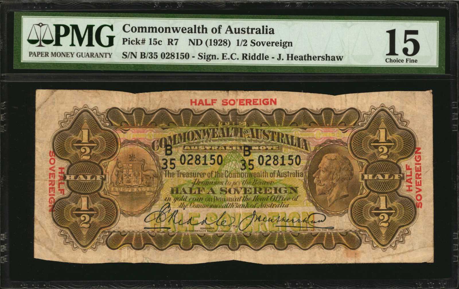 image for: Australia  1/2 sovereign(B120a)