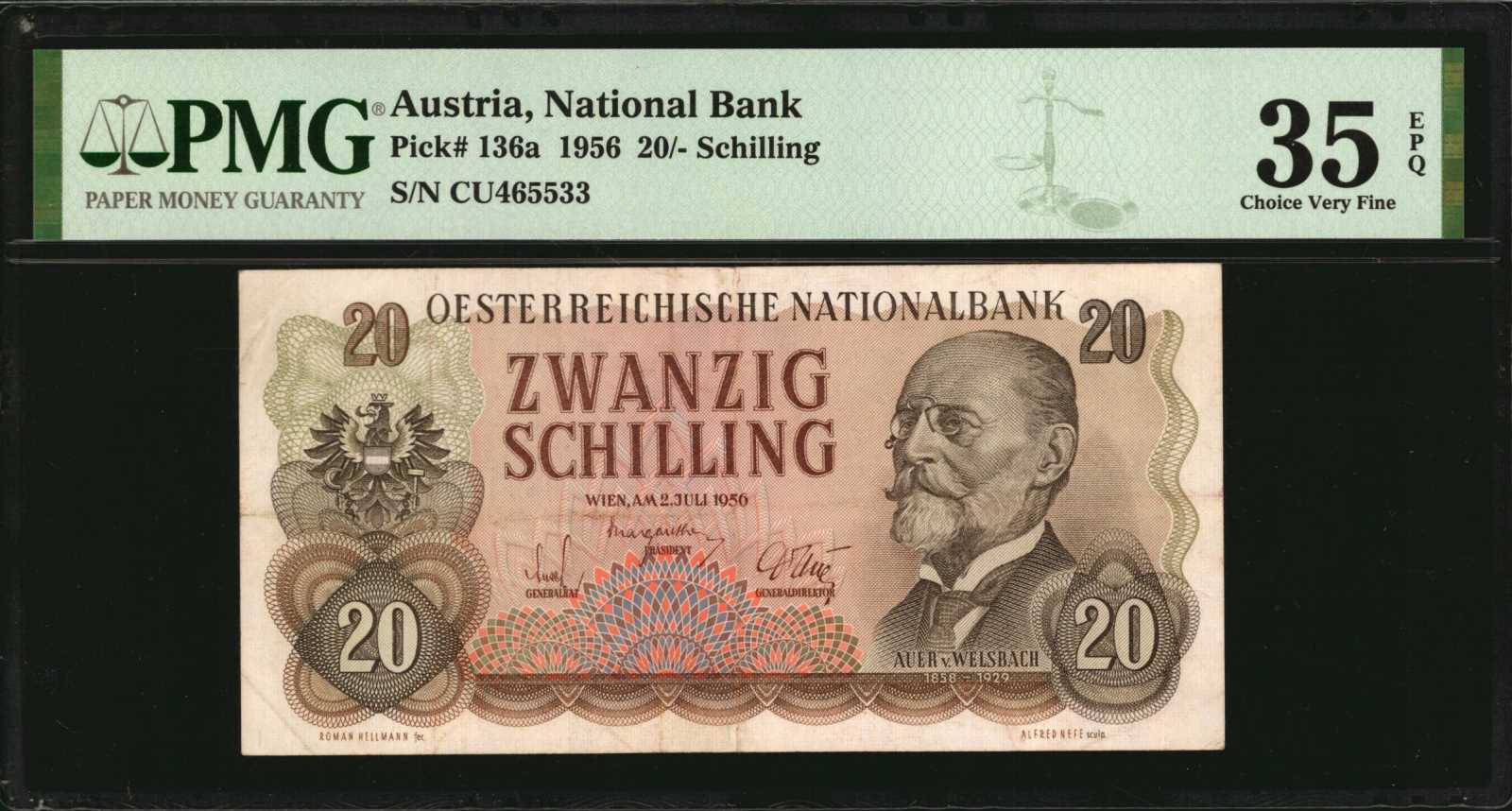 image for: Austria  20 schilling (B240a)