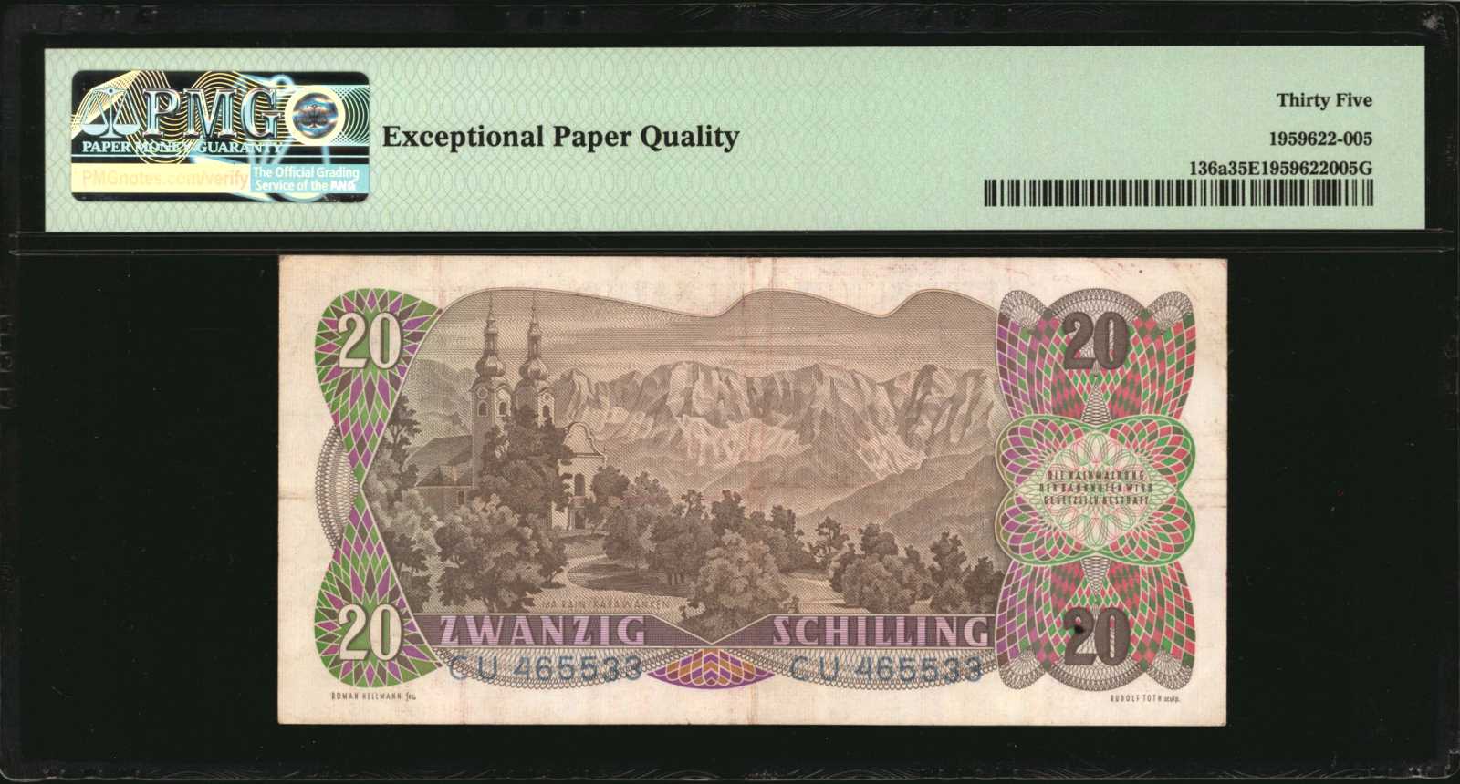 image for: Austria  20 schilling (B240a)