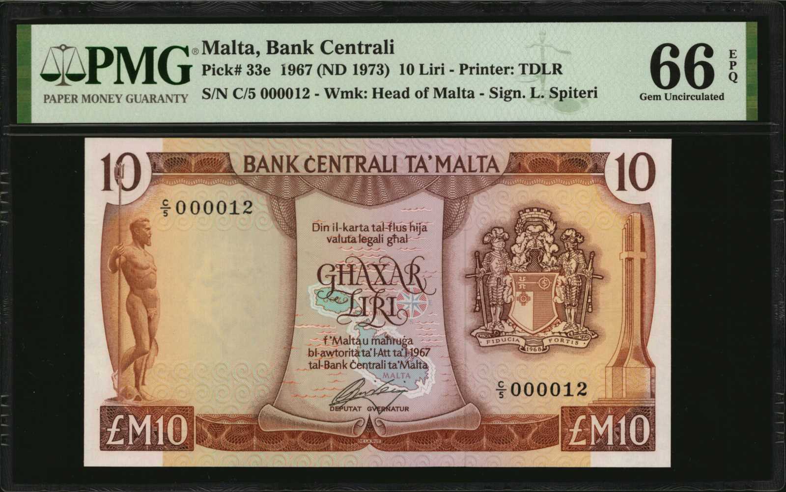 image for: Malta  10 liri (B206d)