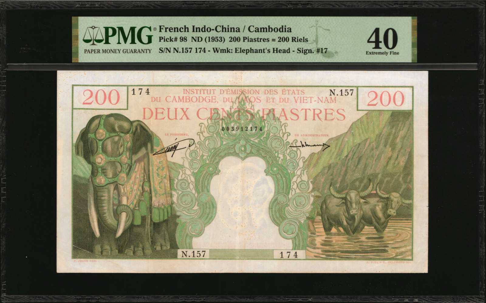 image for: French Indo-China  200 piastres(B407as)