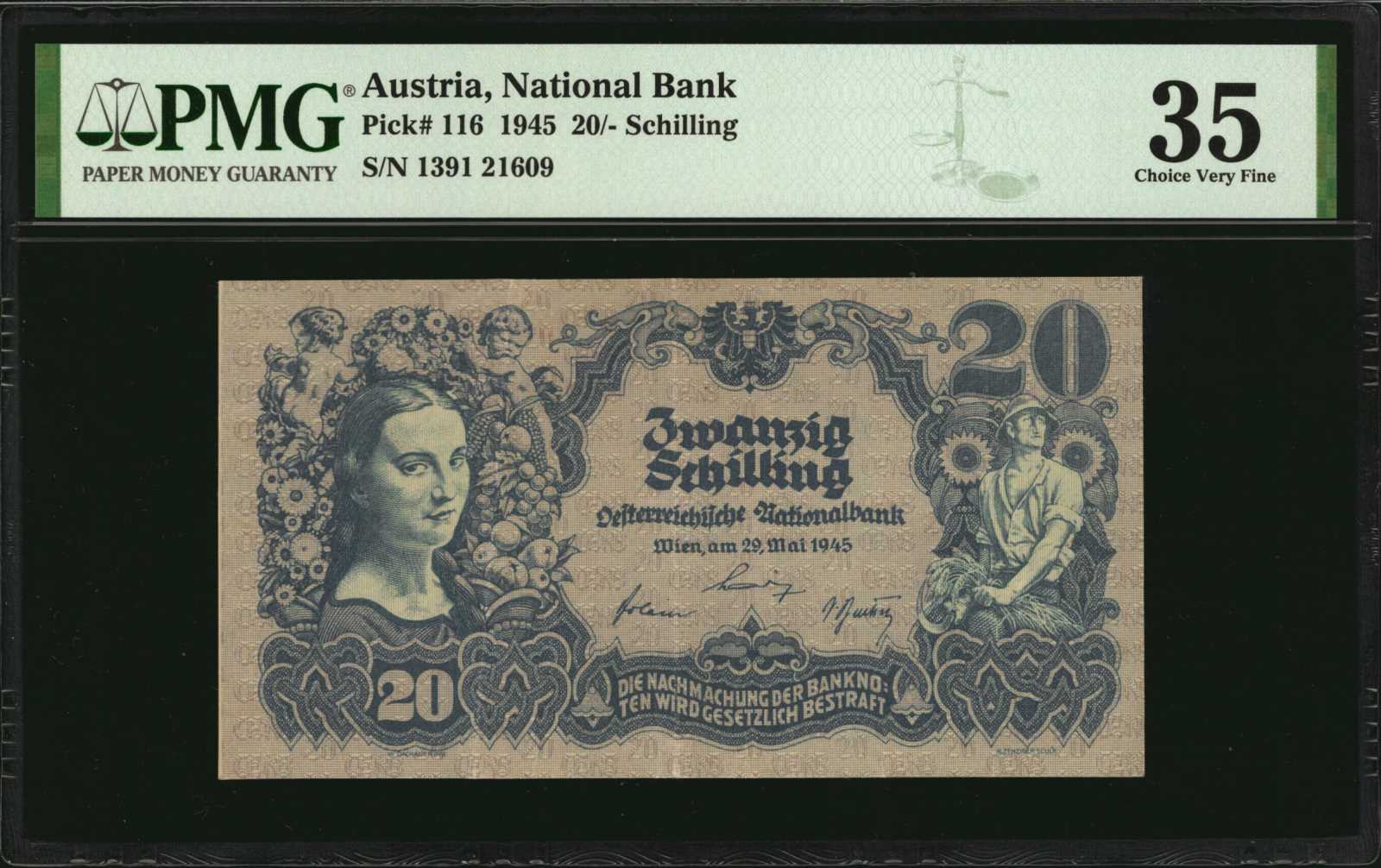 image for: Austria  20 schilling (B220a)