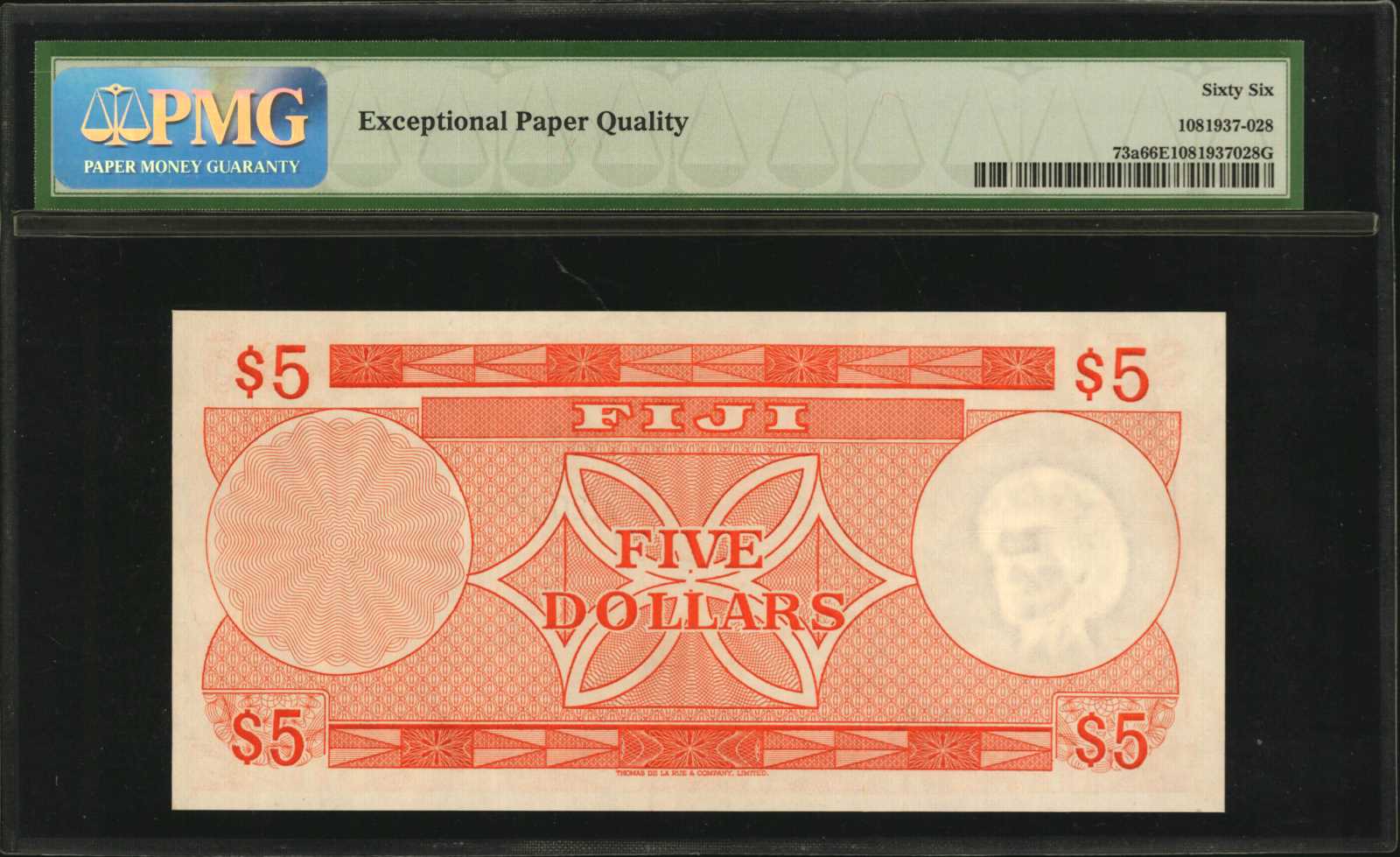 image for: Fiji  5 dollars (B404c)