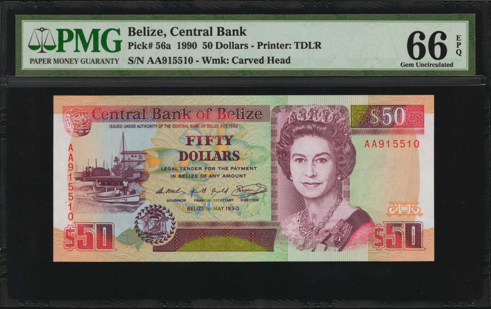 image for: Belize  50 dollars (B314b)