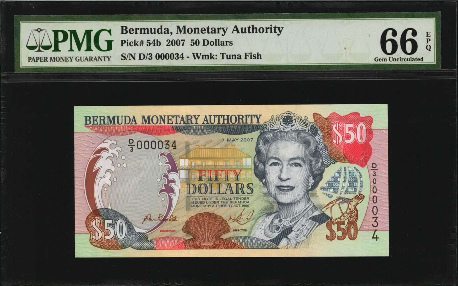 image for: Bermuda  50 dollars (B227az)
