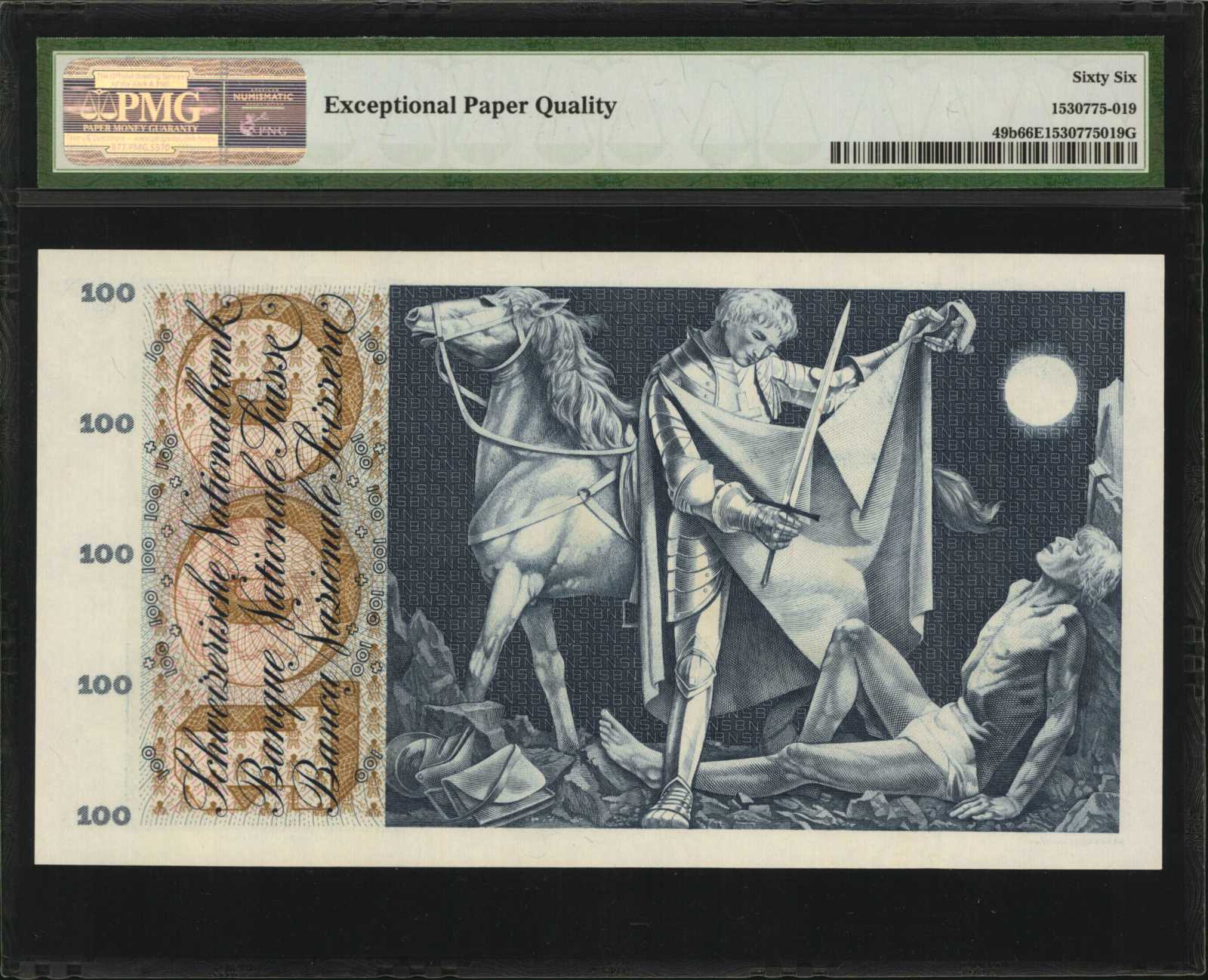 image for: Switzerland  100 francs (B334c)