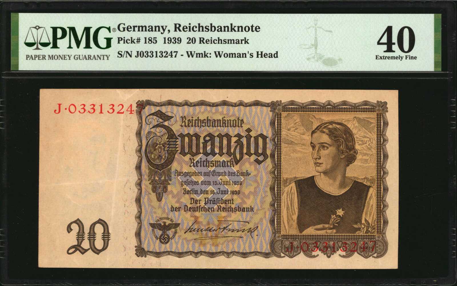 image for: Germany  20 reichsmark (B324a)