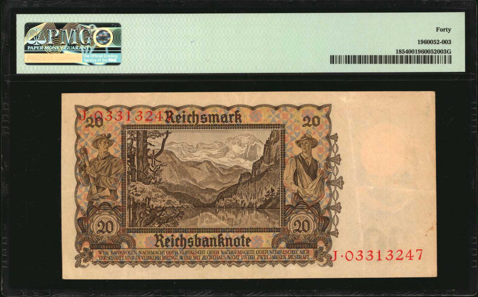 image for: Germany  20 reichsmark (B324a)