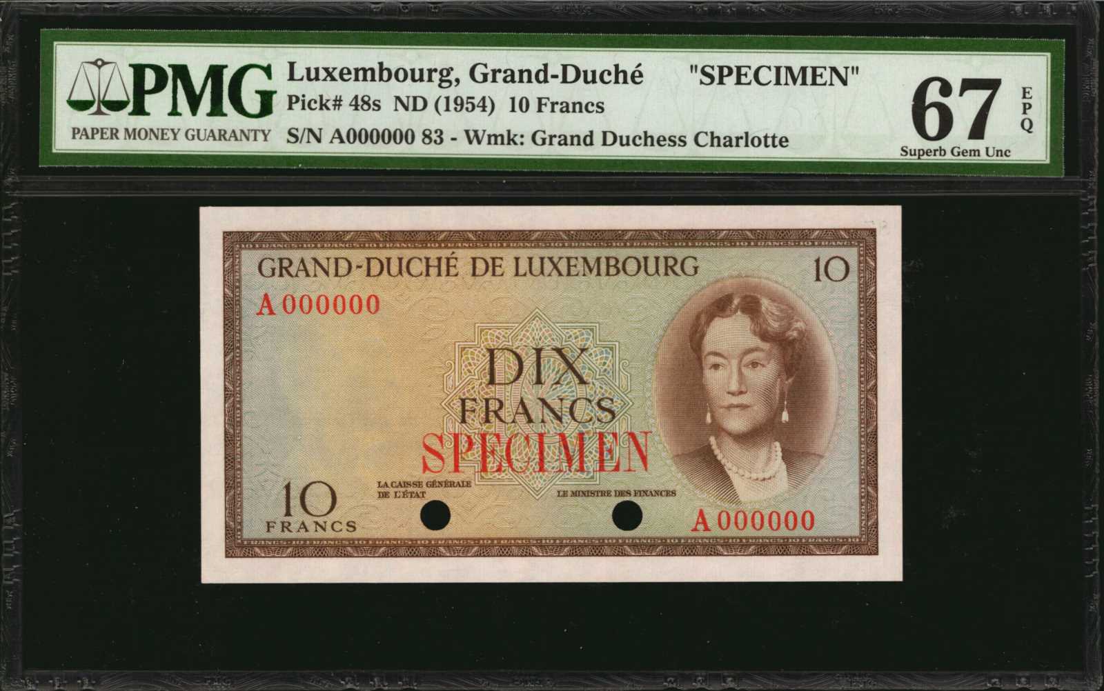 image for: Luxembourg  10 francs (B331bt)