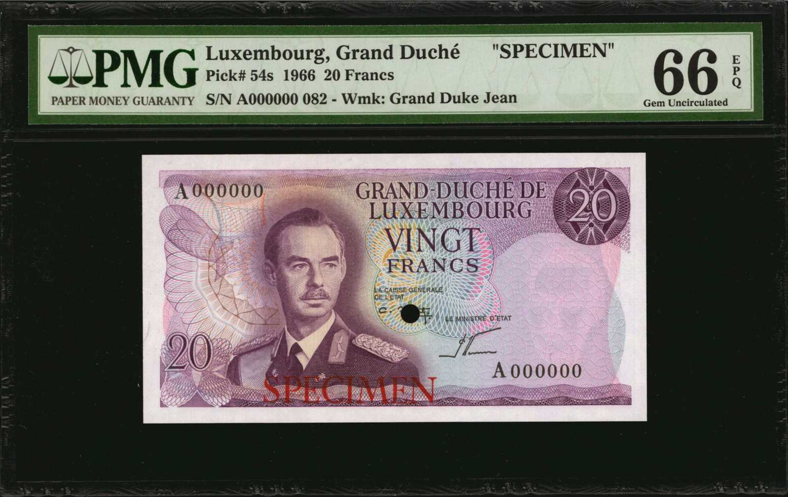 image for: Luxembourg  20 francs (B339ap)