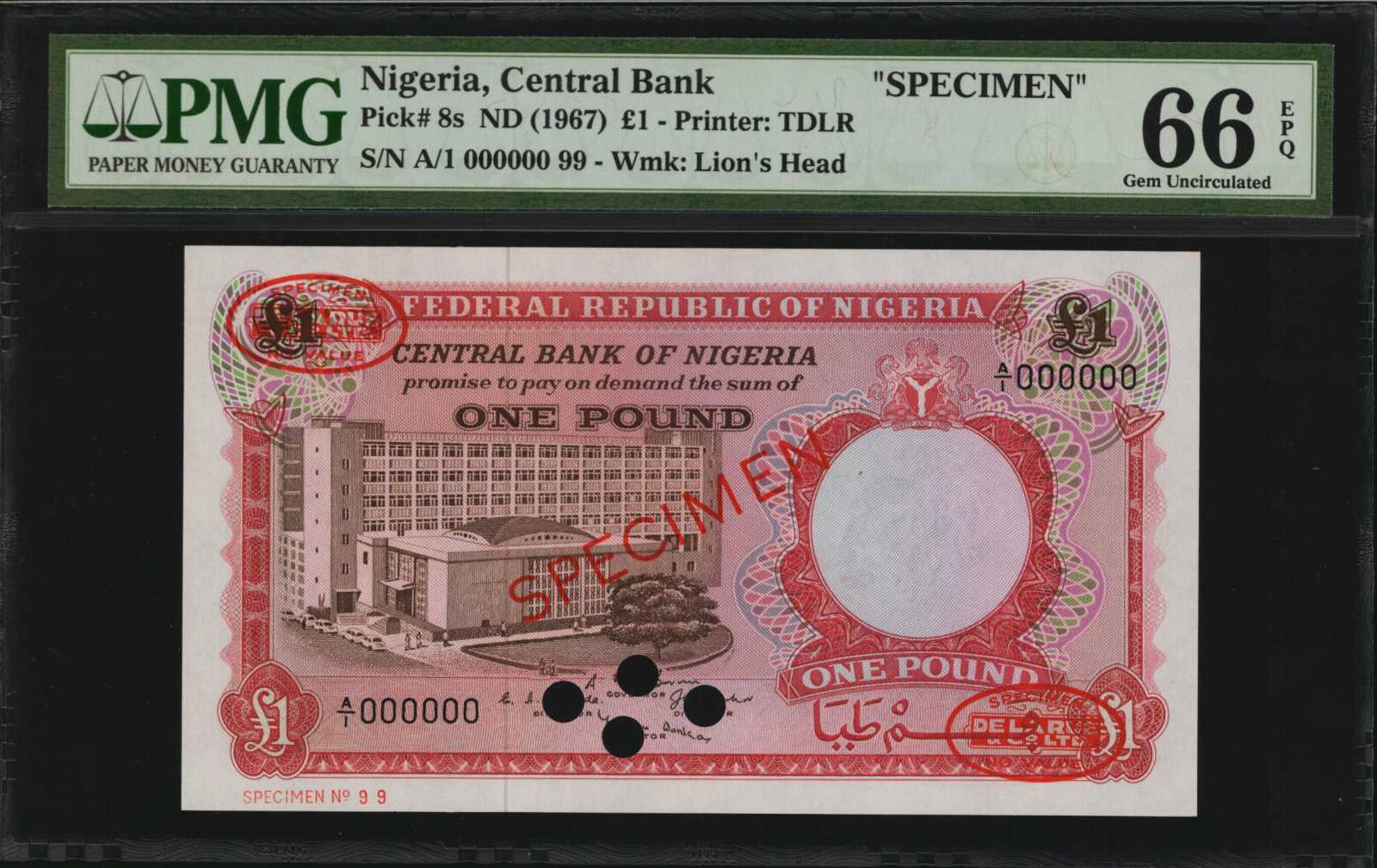 image for: Nigeria  1 pound (B207as5)