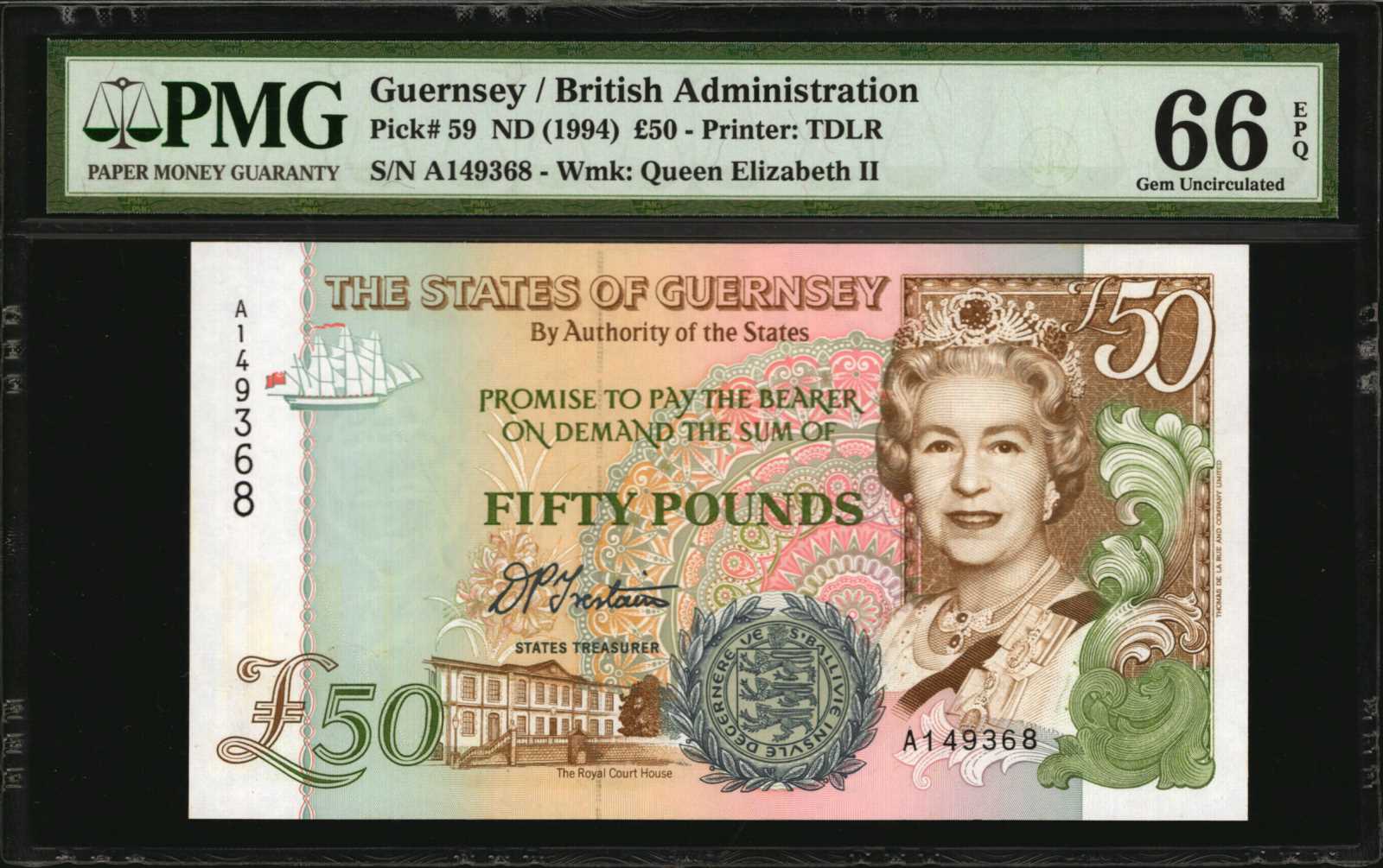 image for: Guernsey  50 pounds (B164a)