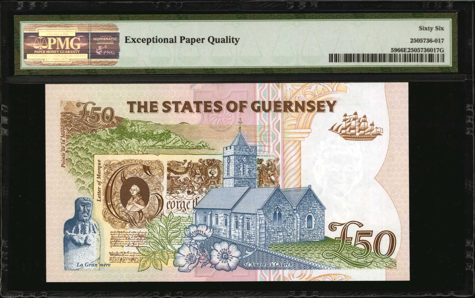 image for: Guernsey  50 pounds (B164a)