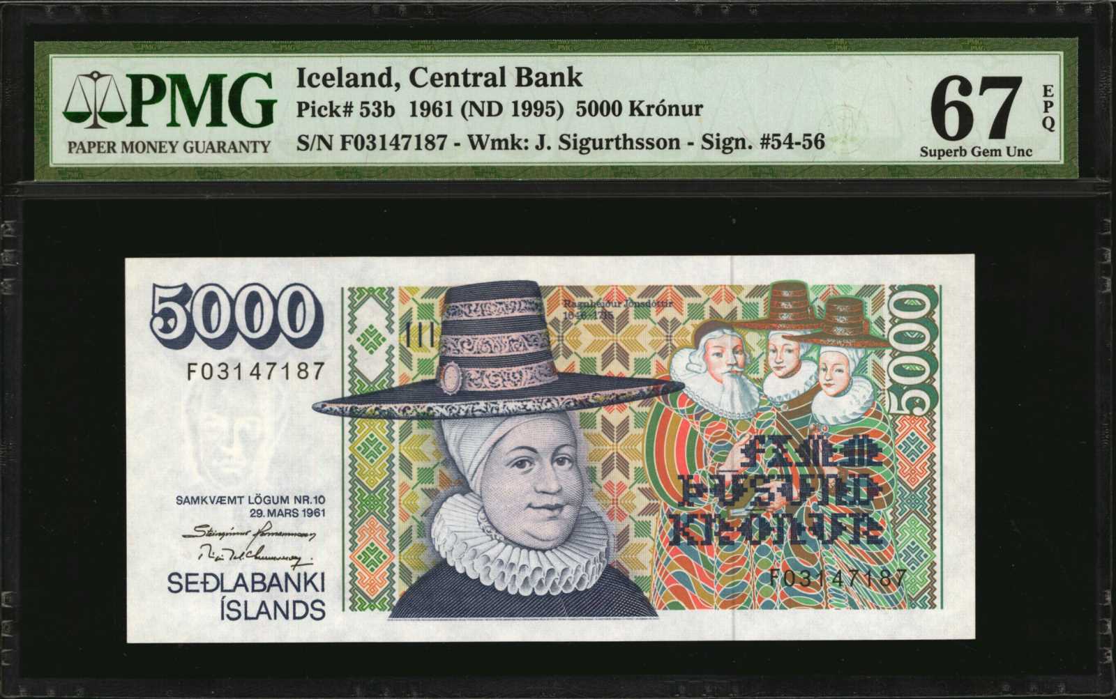 image for: Iceland  5,000 kr?nur (B813a)