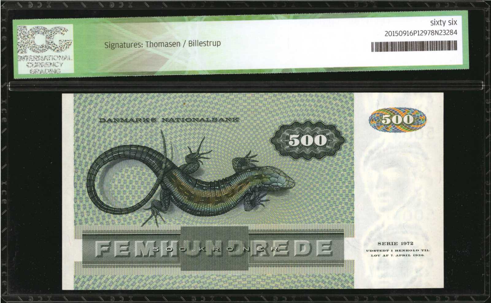 image for: Denmark  500 kroner (B923c)