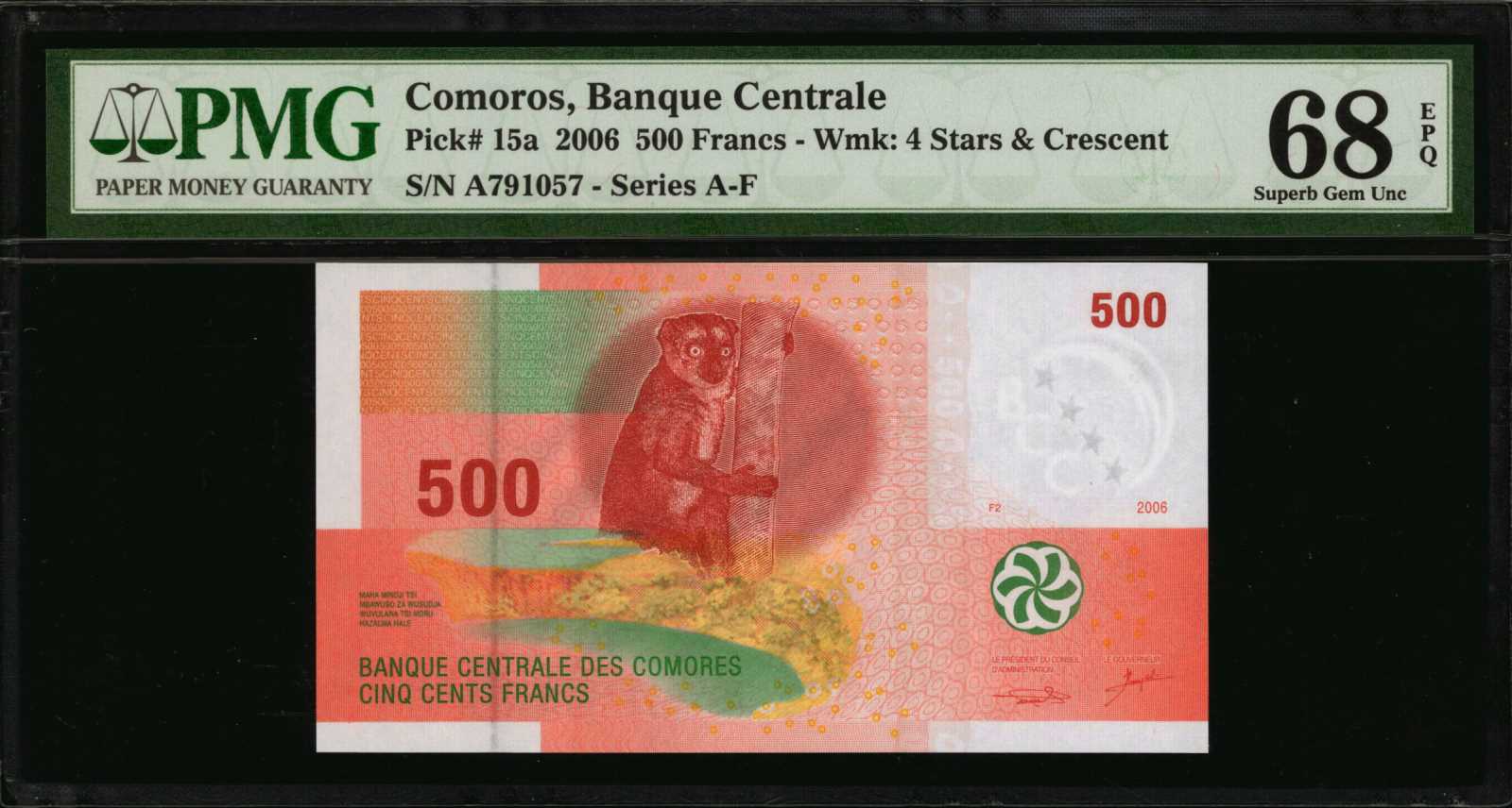 image for: Comoros  10,000 francs (B310az)