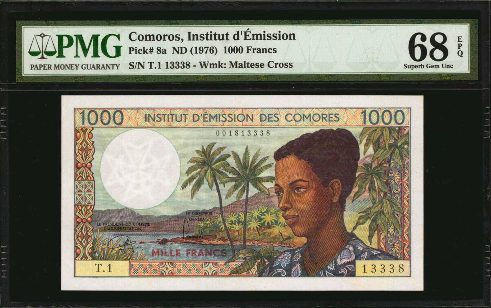 image for: Comoros  5,000 francs (B203a)