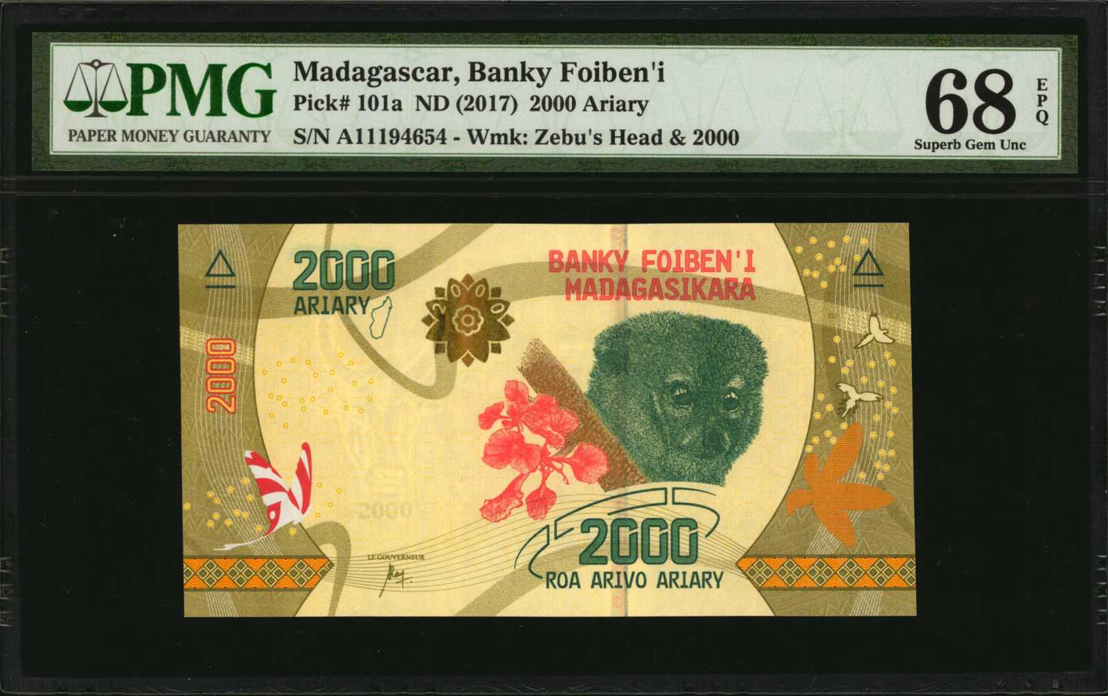 image for: Madagascar  2,000 ariary (B327b)