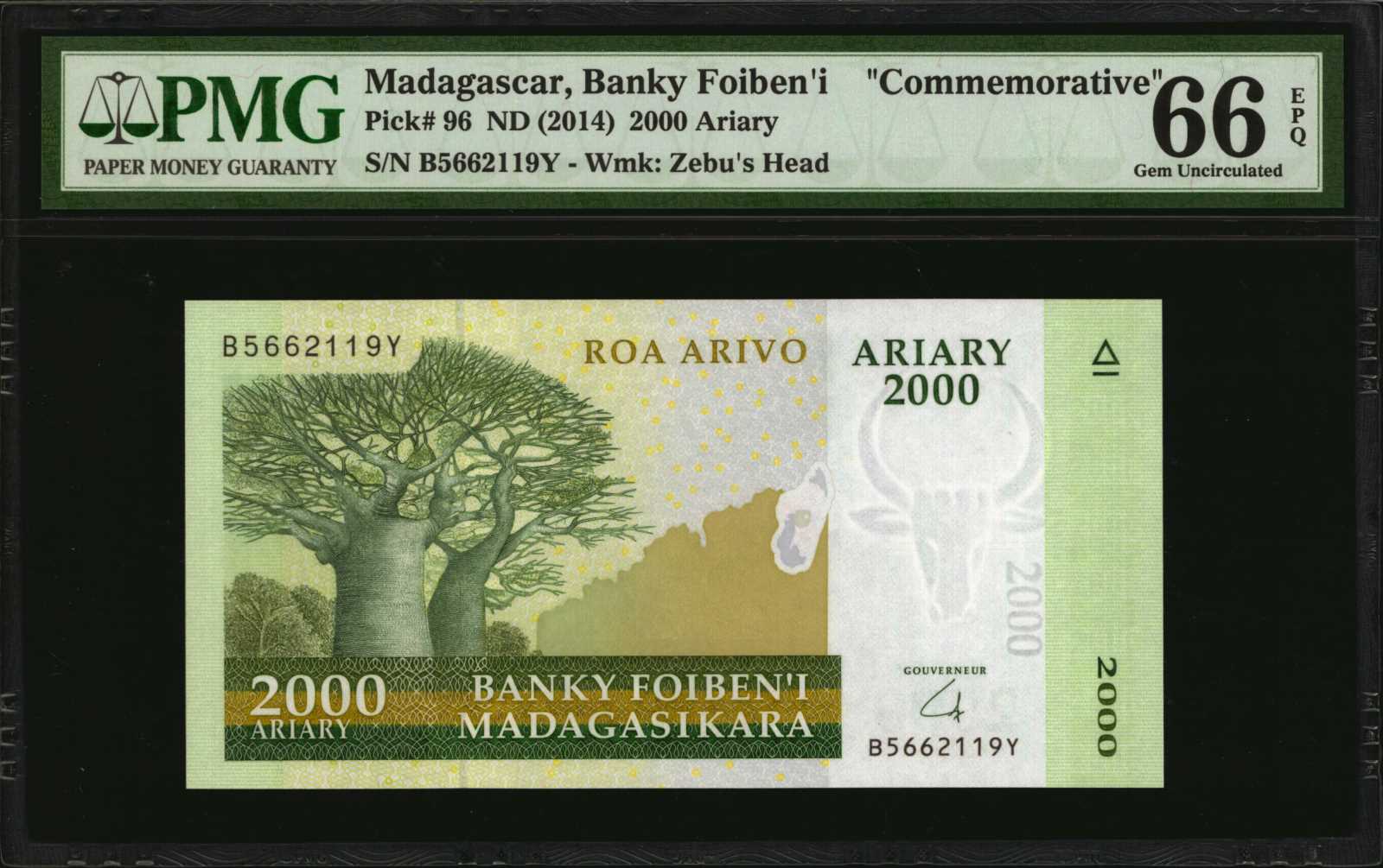 image for: Madagascar  2,000 ariary (B336a)