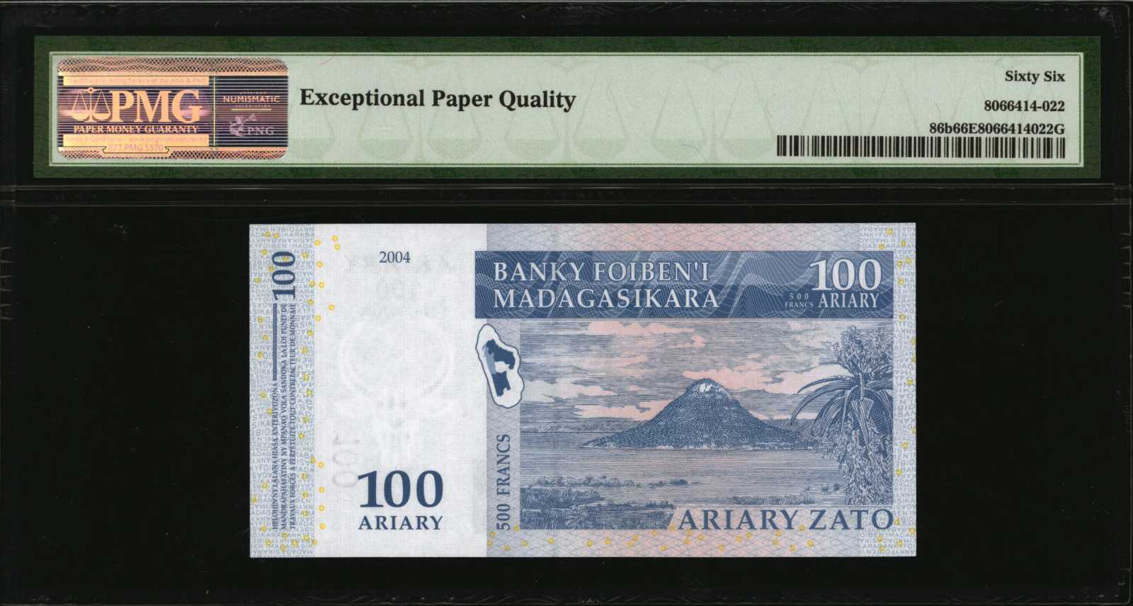 image for: Madagascar  1,000 ariary = 5,000 francs (B323z)