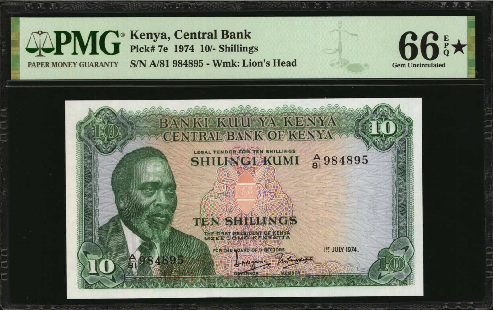 image for: Kenya  10 shillings (B107t)