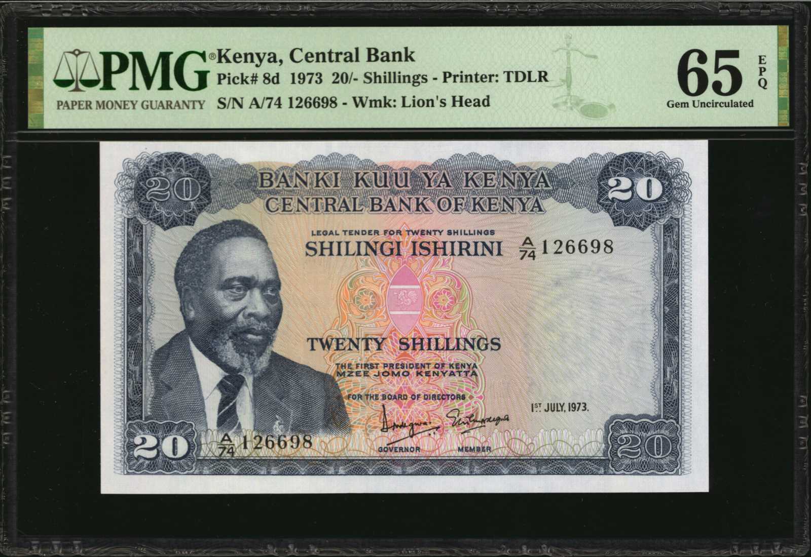 image for: Kenya  20 shillings (B108cs)