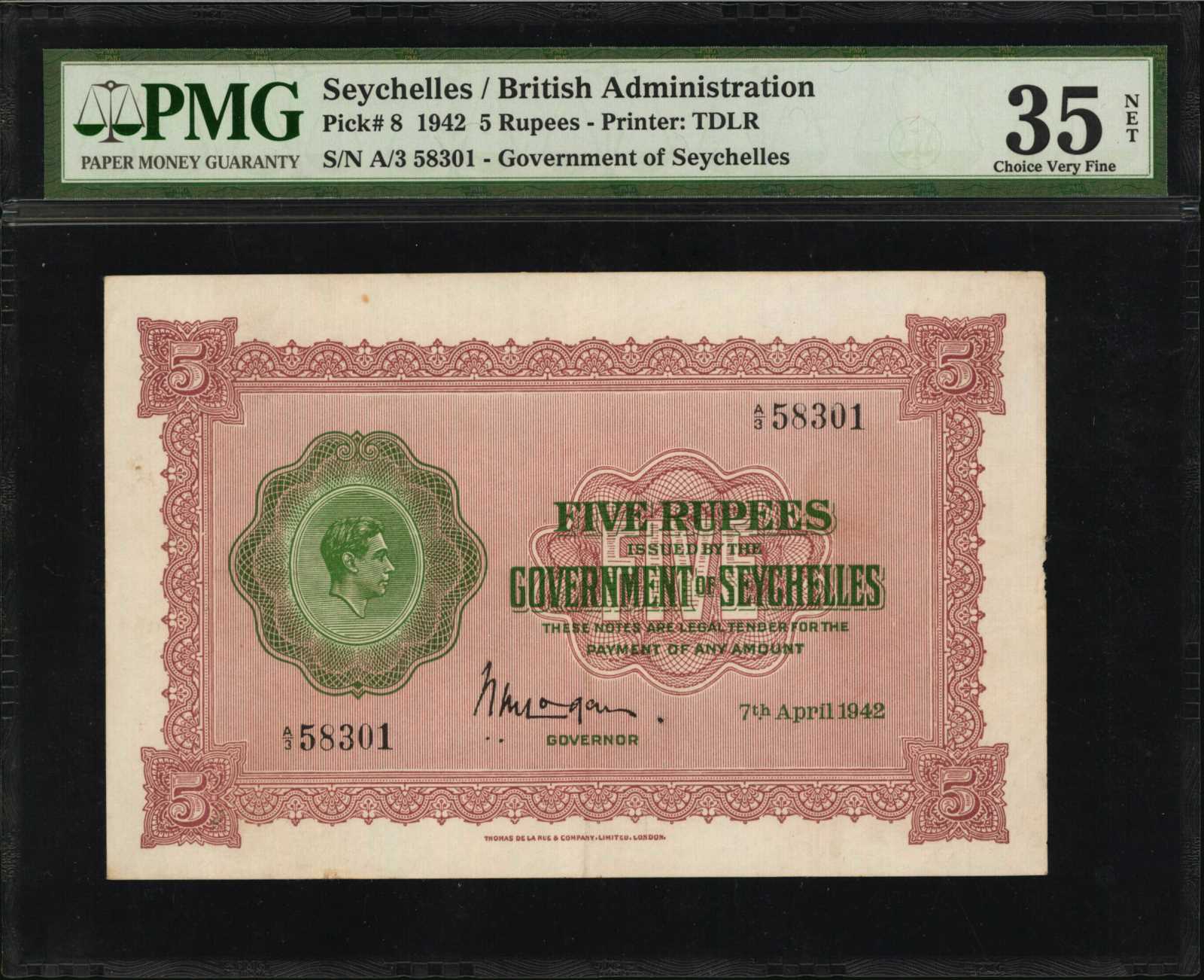 image for: Seychelles  5 rupees(B115as)