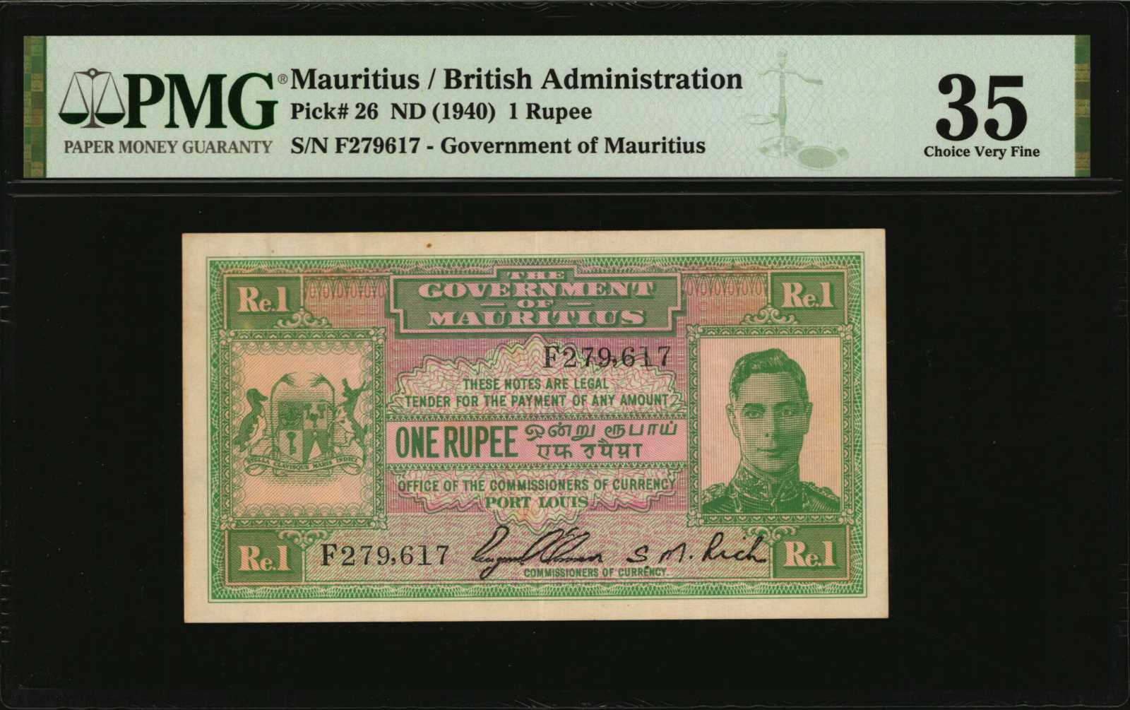 image for: Mauritius  1 rupee (B323s)