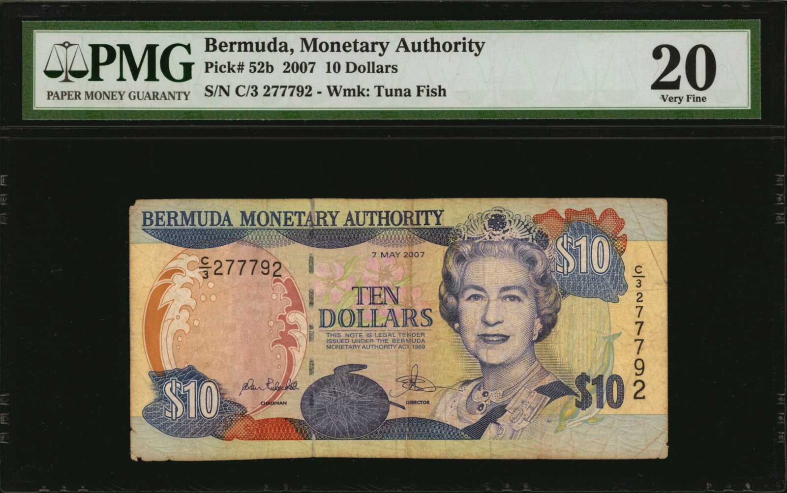 image for: Bermuda  10 dollars (B224a)