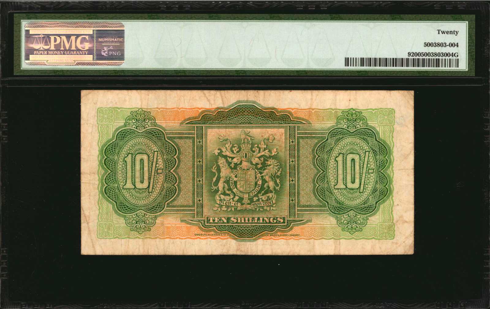 image for: Bermuda  10 shillings(B109a)
